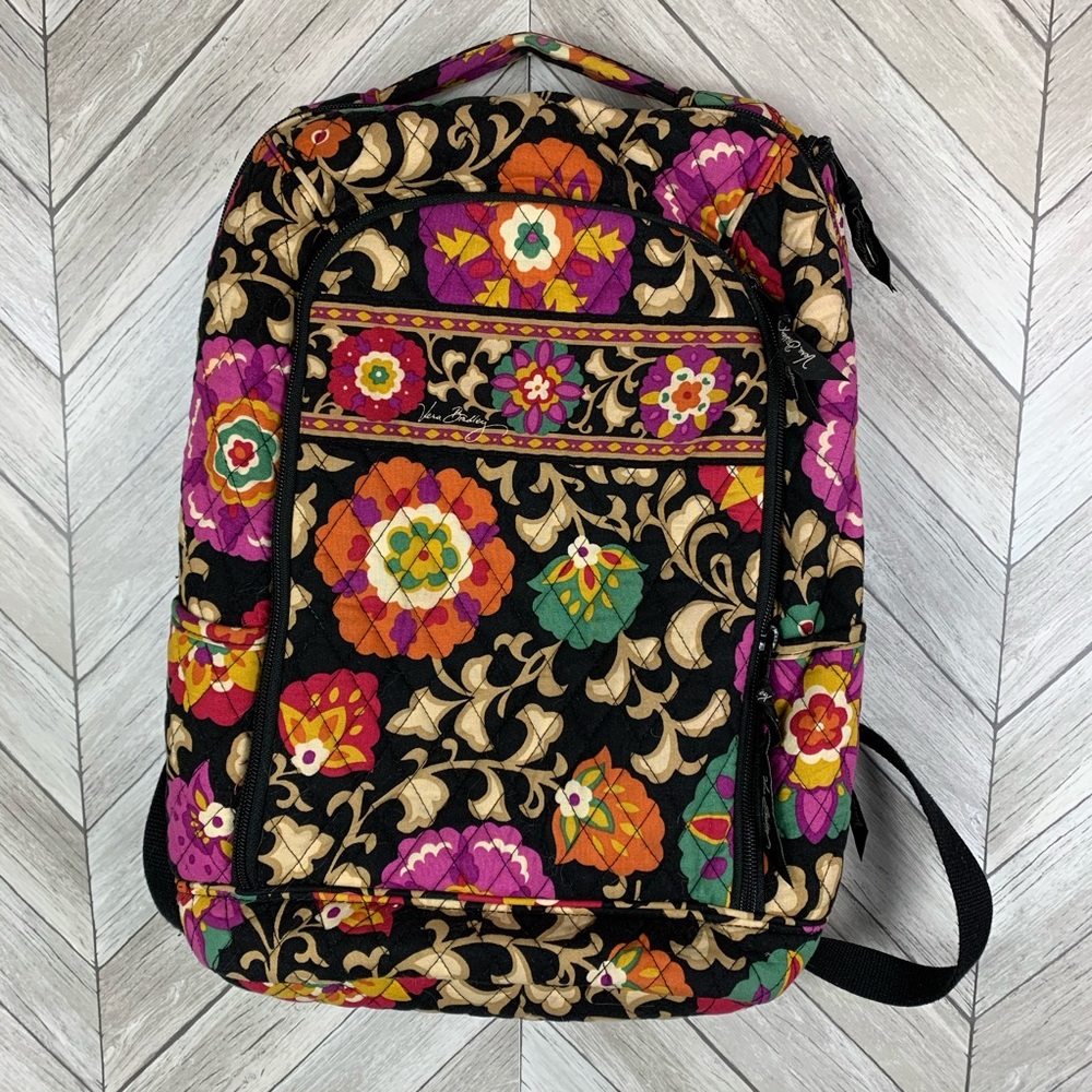 Vera Bradley Suzani print laptop campus backpack